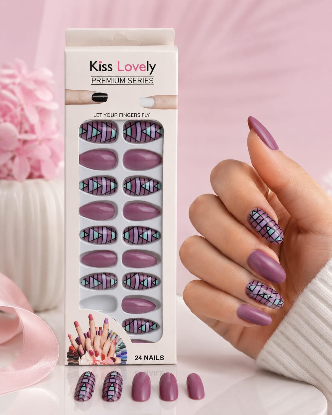 Kiss lovely Nail Art