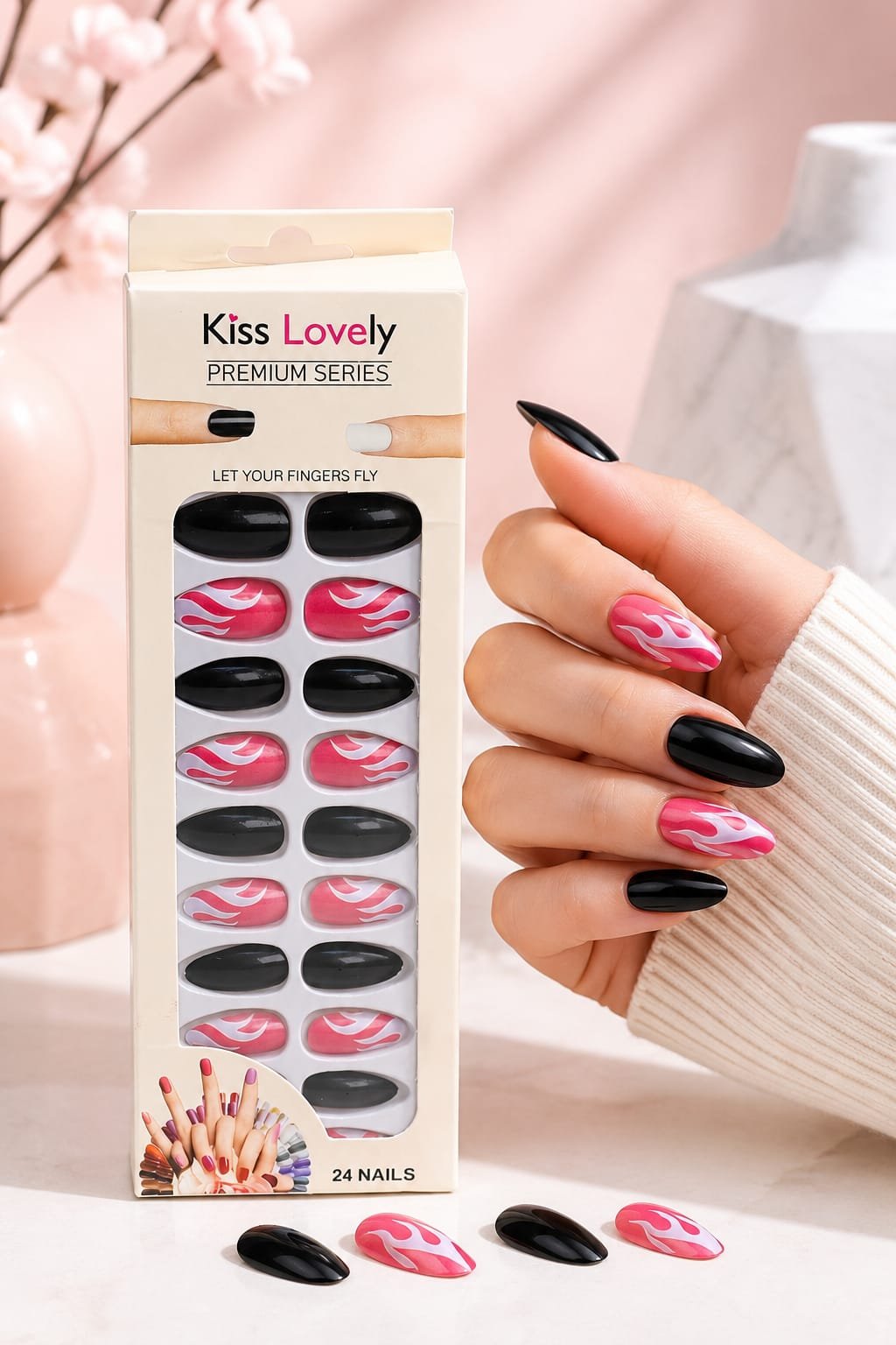 Kiss lovely Nail Art