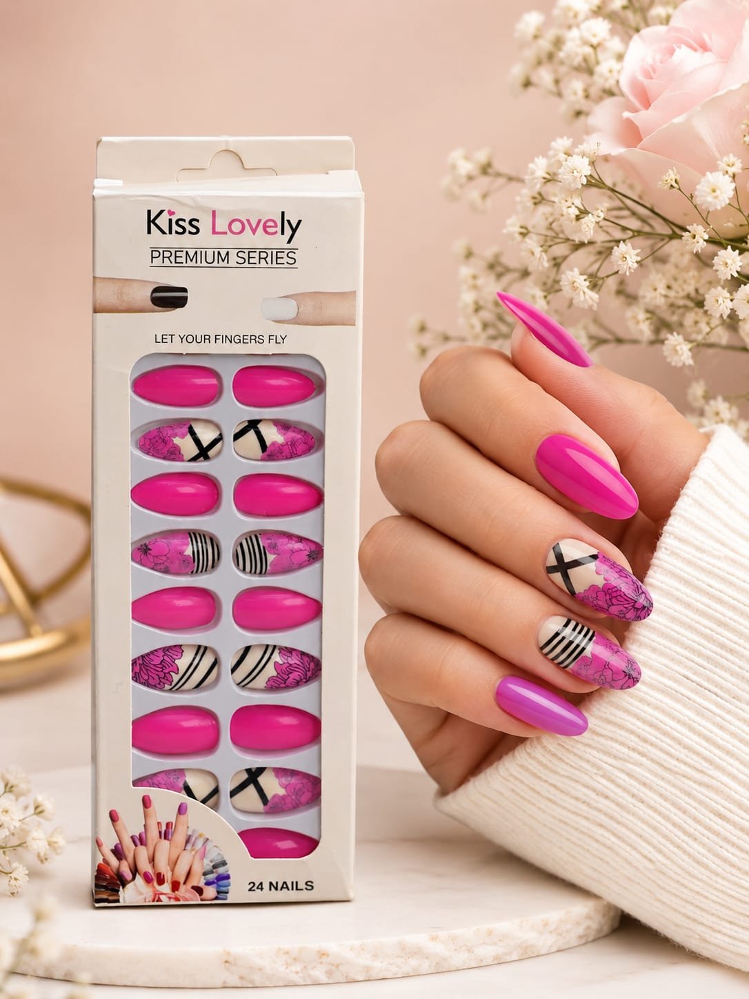 Kiss lovely Nail Art